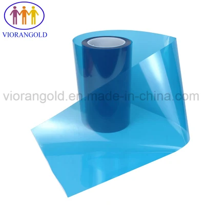 Película protectora para mascotas azul de 25um/36um/50um/75um/100um/125um con adhesivo acrílico para protección de pantalla de ordenador